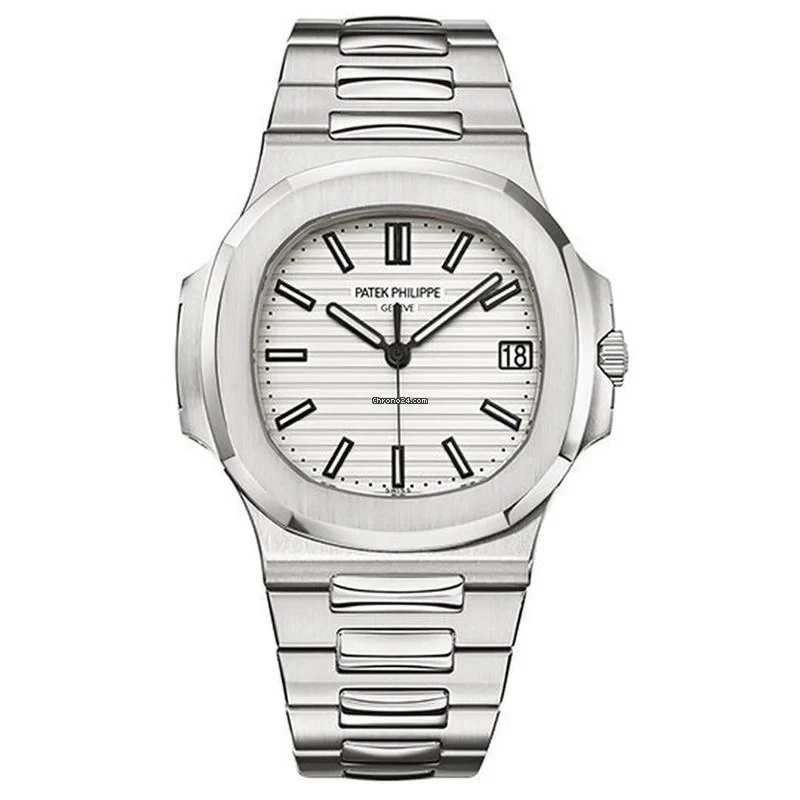Patek Philippe Nautilus 5711 White Piano Dial Steel Bracelet
