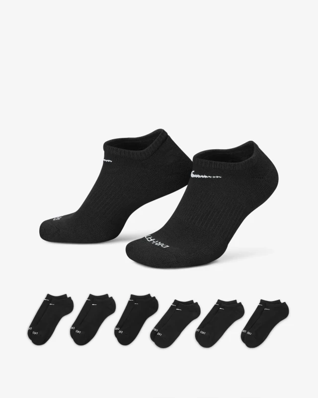 Nike Dri-Fit Plus Cushion ''Black'' Ankel Socks (5pair=1Box)