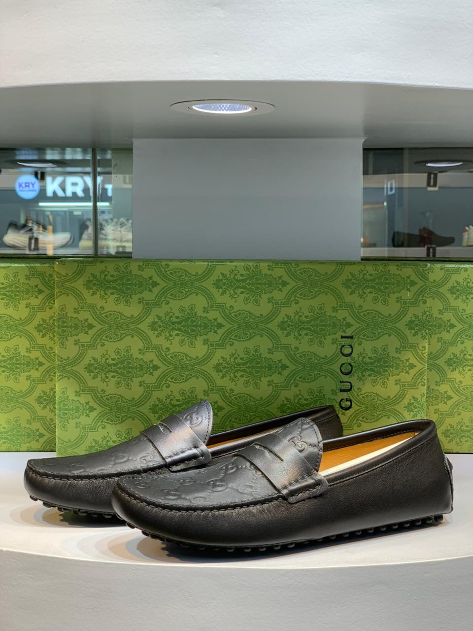 Gucci GG Driving Black Embooshed Loafer (1:1)