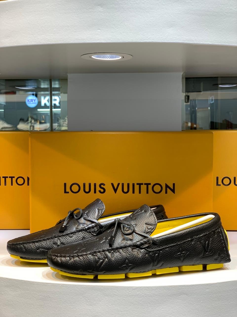 Louis Vuitton Arizona Moccasin Black Yellow Loafer (1:1)