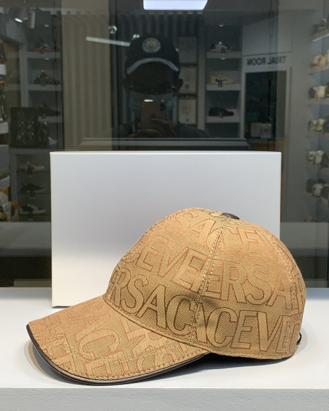 Versace All Over Logo Baseball Cap Beige (1:1)