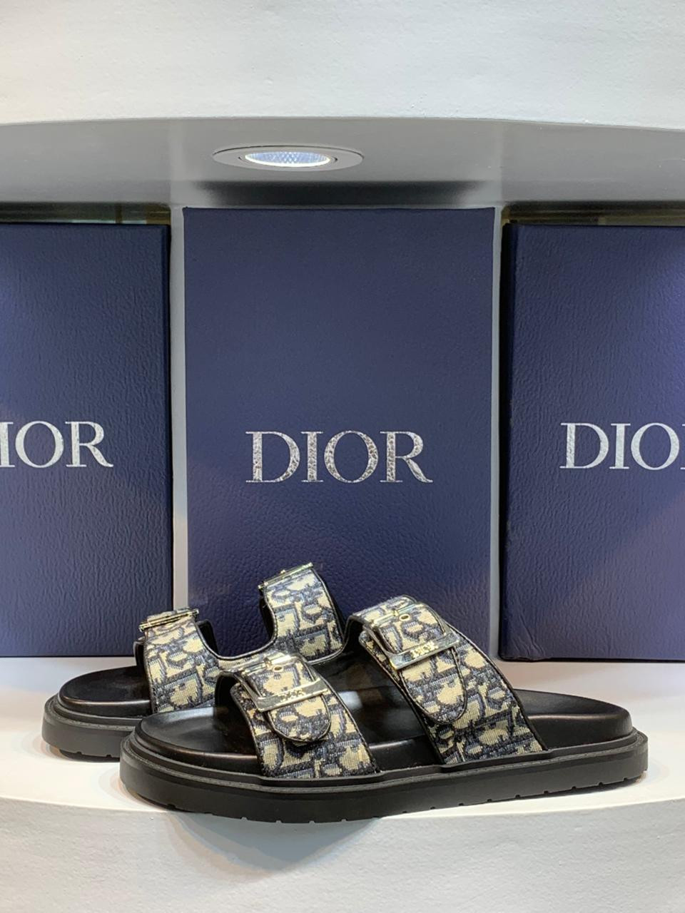Dior Aqua Sandal Black Oblique Jacquard (1:1)